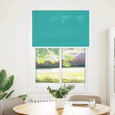 Vidaxx store enrouleur plissé 85x100 cm largeur de tissu 84,4 cm vert pétrole