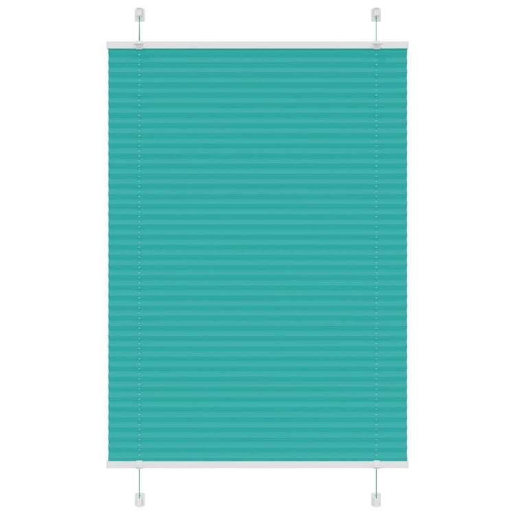 Vidaxx store enrouleur plissé 100x100 cm largeur de tissu 99,4 cm vert pétrole