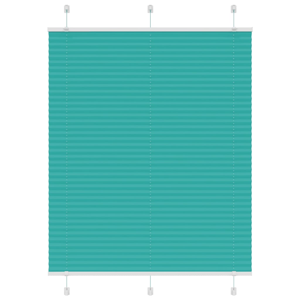 Vidaxx store enrouleur plissé 110x100 cm largeur de tissu 109,4 cm vert pétrole
