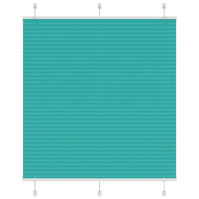 Vidaxx store enrouleur plissé 115x100cm largeur de tissu 114,4cm vert pétrole
