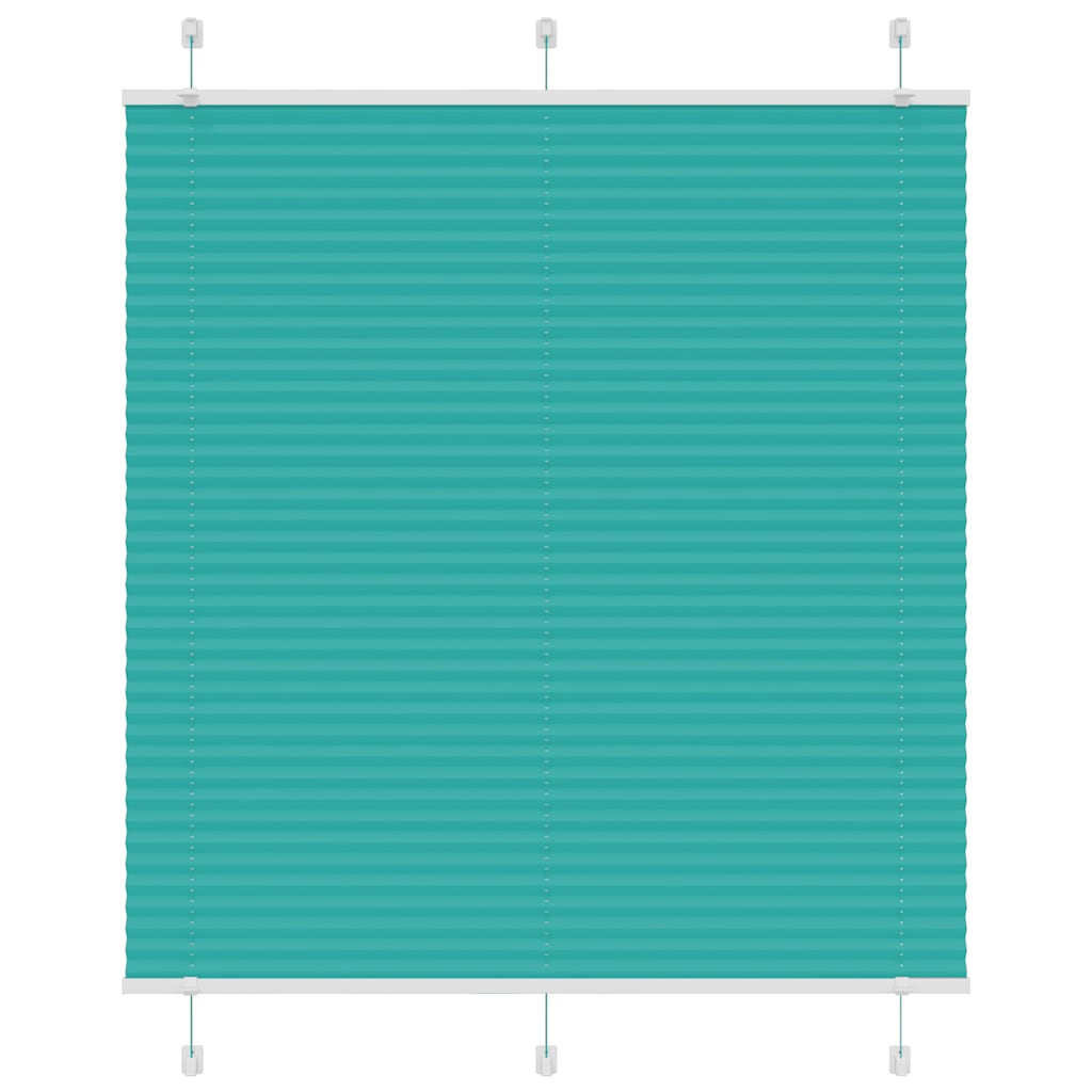 Vidaxx store enrouleur plissé 115x100cm largeur de tissu 114,4cm vert pétrole