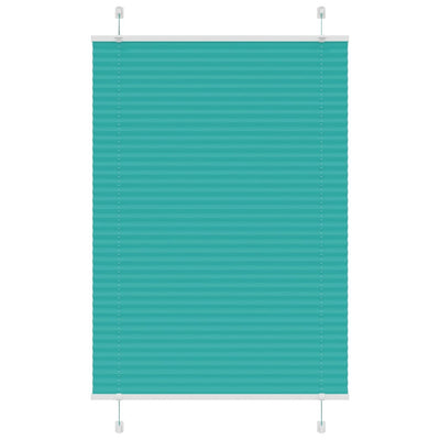 Vidaxx store enrouleur plissé 100x150 cm largeur de tissu 99,4 cm vert pétrole