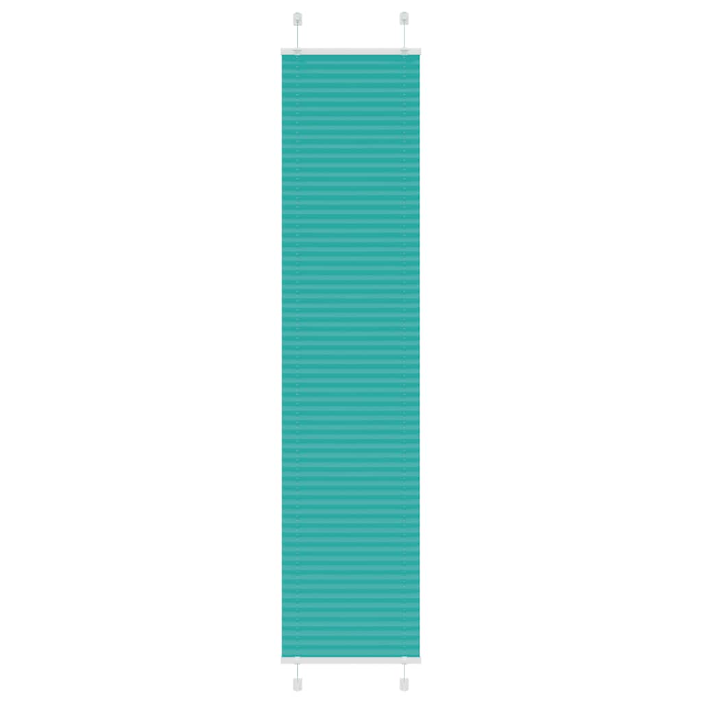 Vidaxx store enrouleur plissé 50x200 cm largeur de tissu 49,4 cm vert pétrole