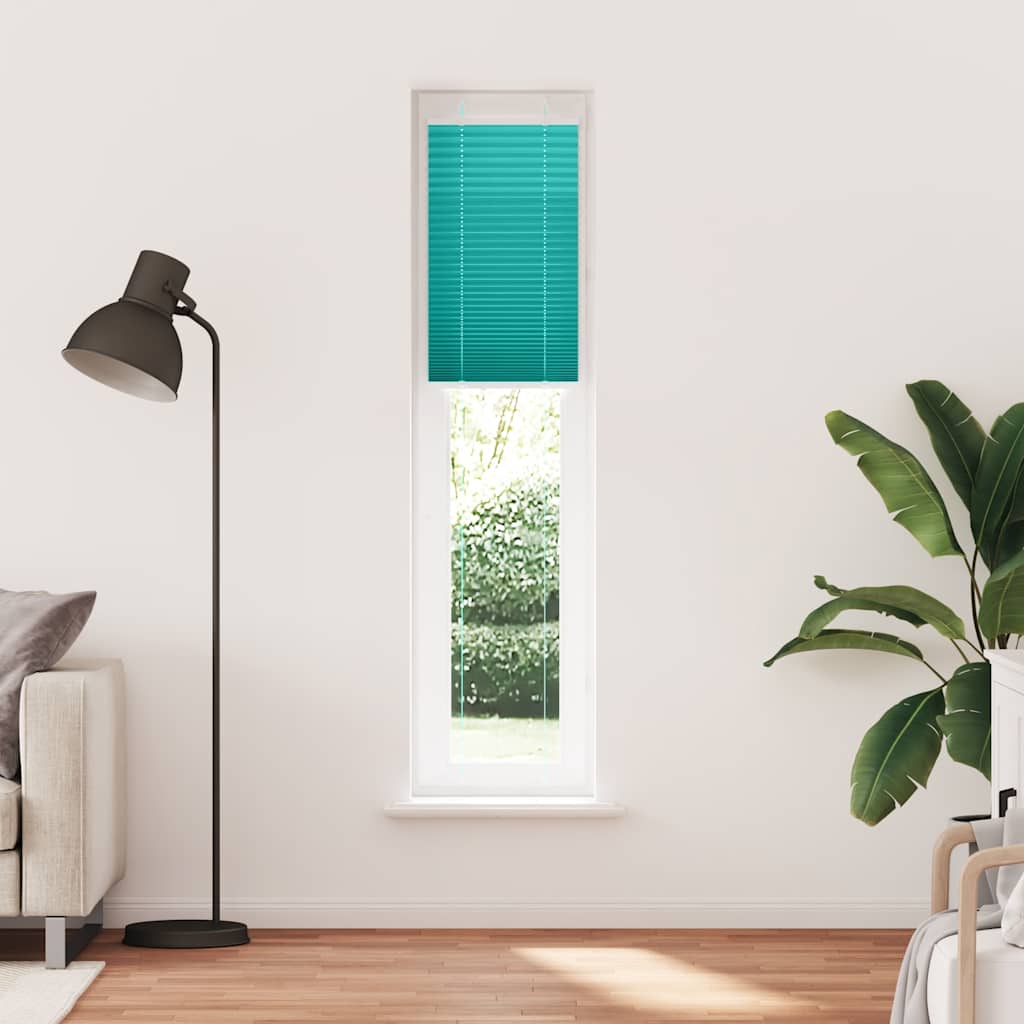 Vidaxx store enrouleur plissé 50x200 cm largeur de tissu 49,4 cm vert pétrole