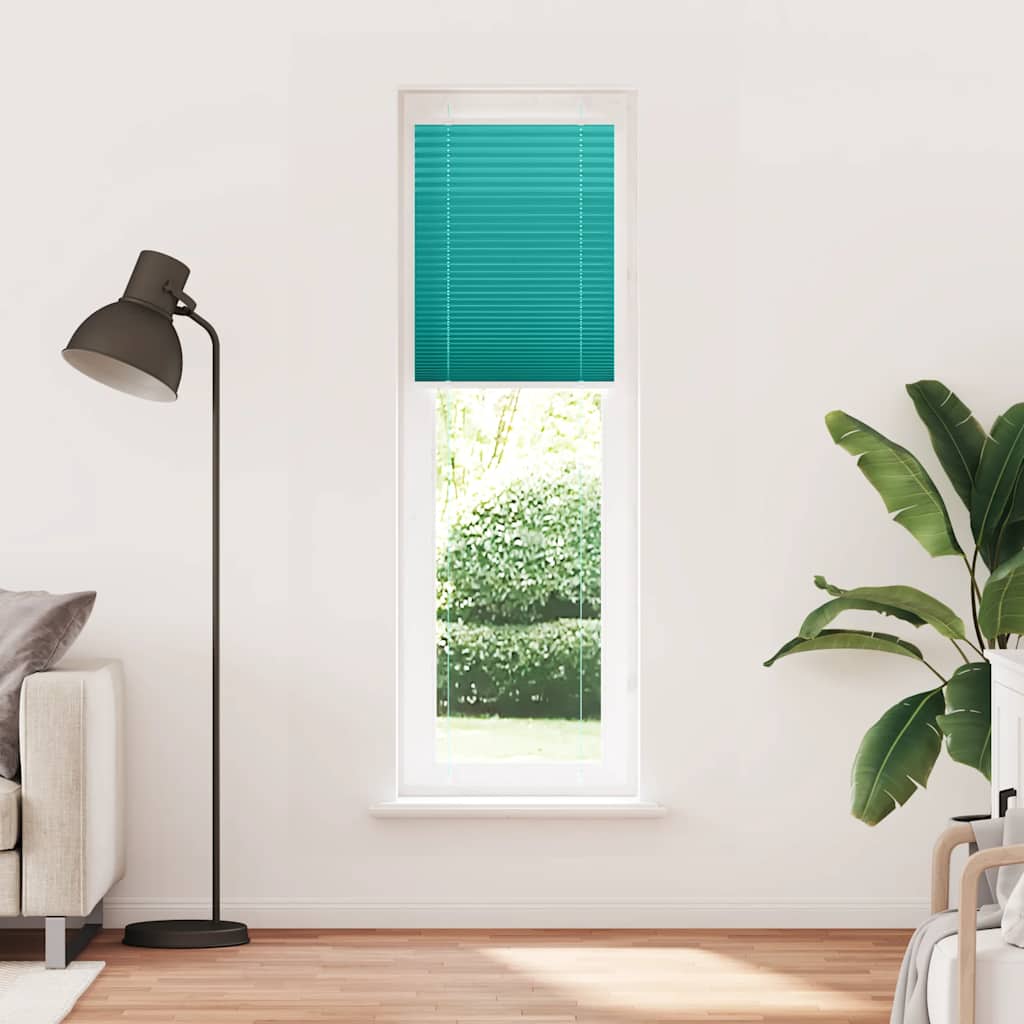 Vidaxx store enrouleur plissé 60x200 cm largeur de tissu 59,4 cm vert pétrole