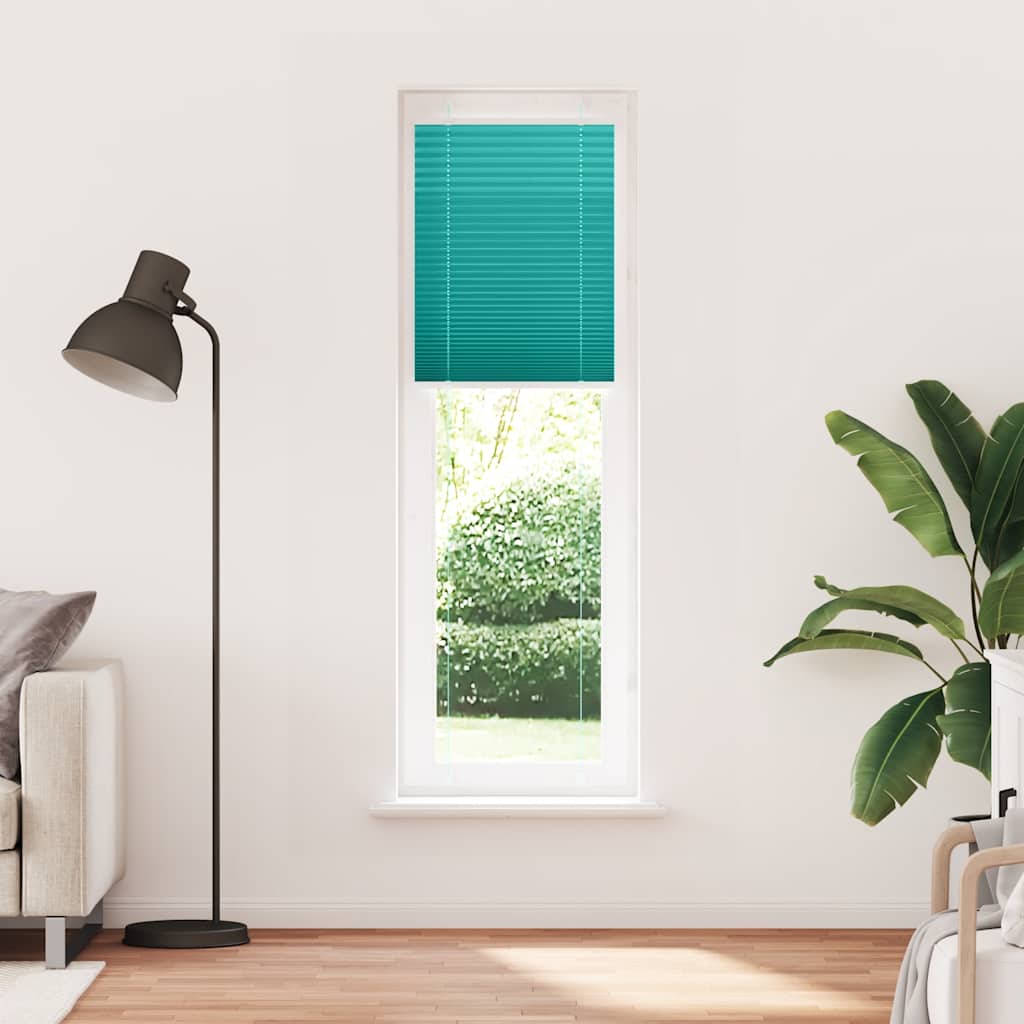 Vidaxx store enrouleur plissé 65x200 cm largeur de tissu 64,4 cm vert pétrole
