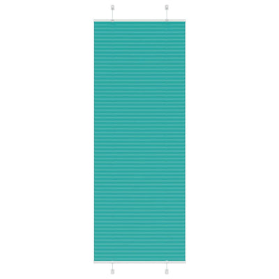 Vidaxx store enrouleur plissé 75x200 cm largeur de tissu 74,4 cm vert pétrole