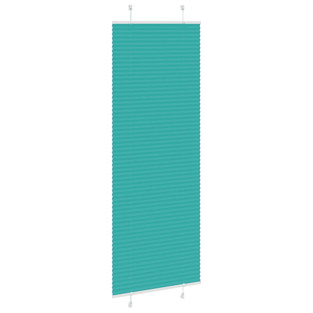 Vidaxx store enrouleur plissé 80x200 cm largeur de tissu 79,4 cm vert pétrole