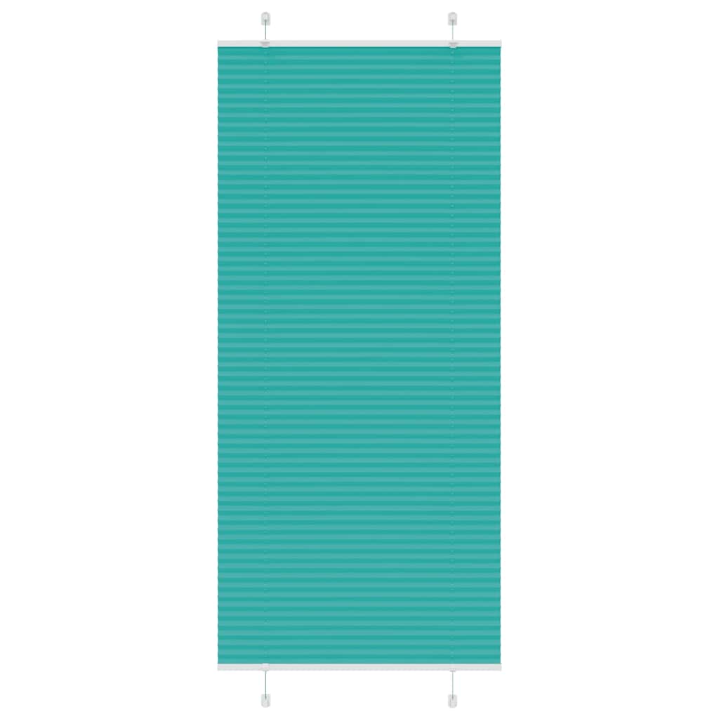 Vidaxx store enrouleur plissé 90x200 cm largeur de tissu 89,4 cm vert pétrole