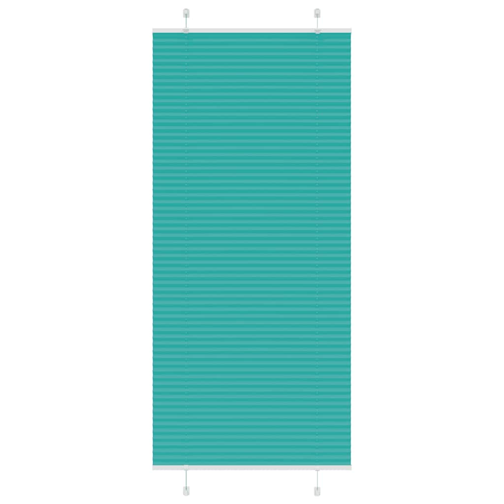 Vidaxx store enrouleur plissé 95x200 cm largeur de tissu 94,4 cm vert pétrole