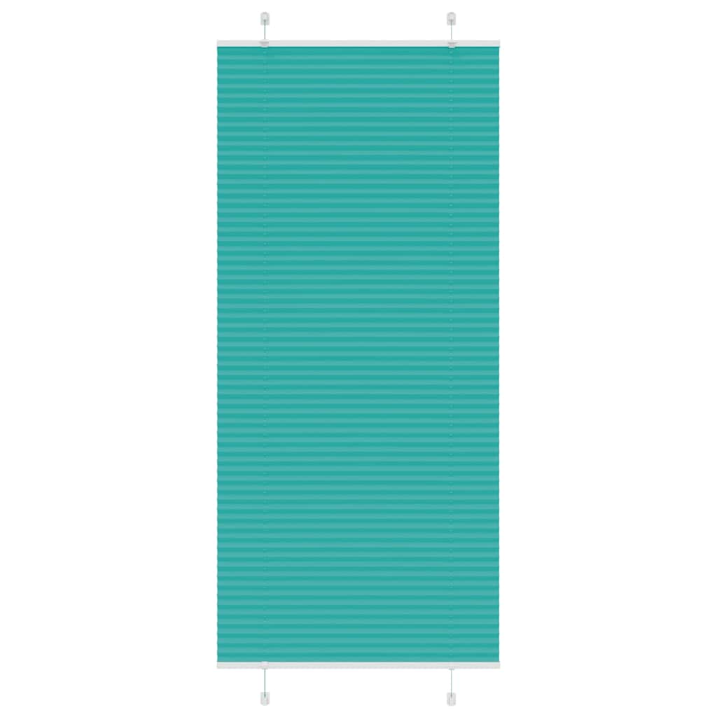Vidaxx store enrouleur plissé 100x200 cm largeur de tissu 99,4 cm vert pétrole