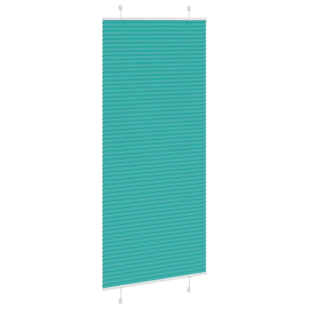 Vidaxx store enrouleur plissé 100x200 cm largeur de tissu 99,4 cm vert pétrole