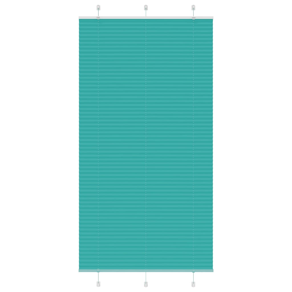Vidaxx store enrouleur plissé 110x200cm largeur de tissu 109,4cm vert pétrole