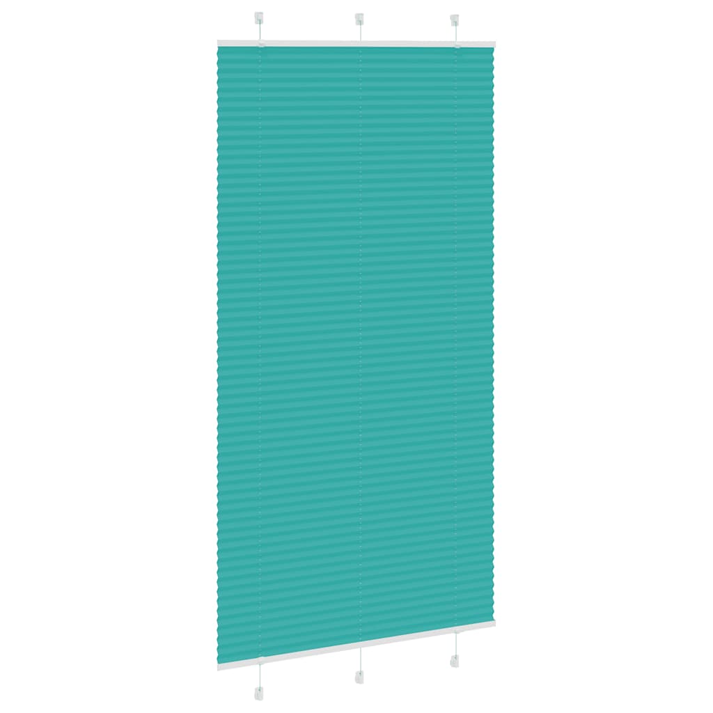 Vidaxx store enrouleur plissé 110x200cm largeur de tissu 109,4cm vert pétrole
