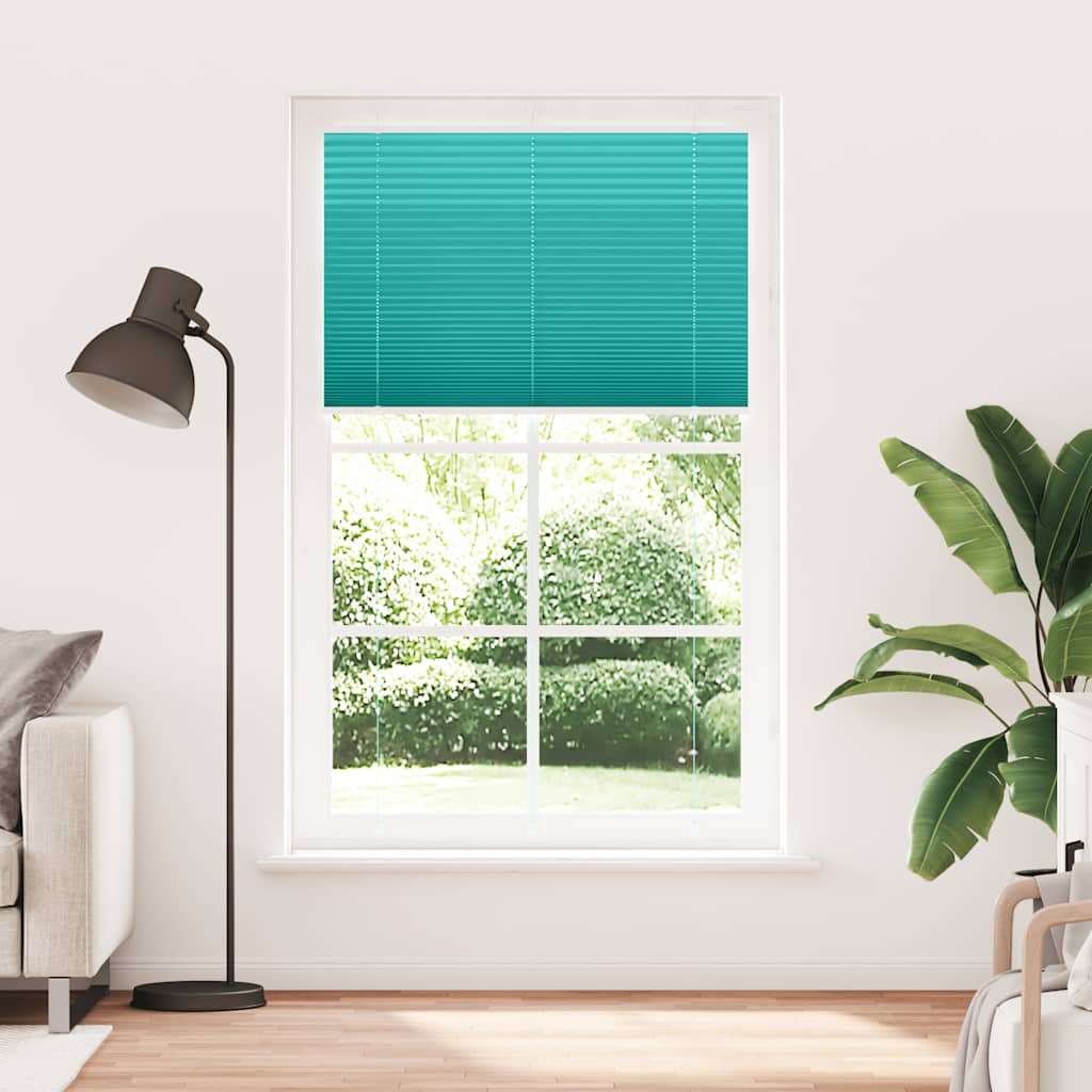 Vidaxx store enrouleur plissé 120x200cm largeur de tissu 119,4cm vert pétrole