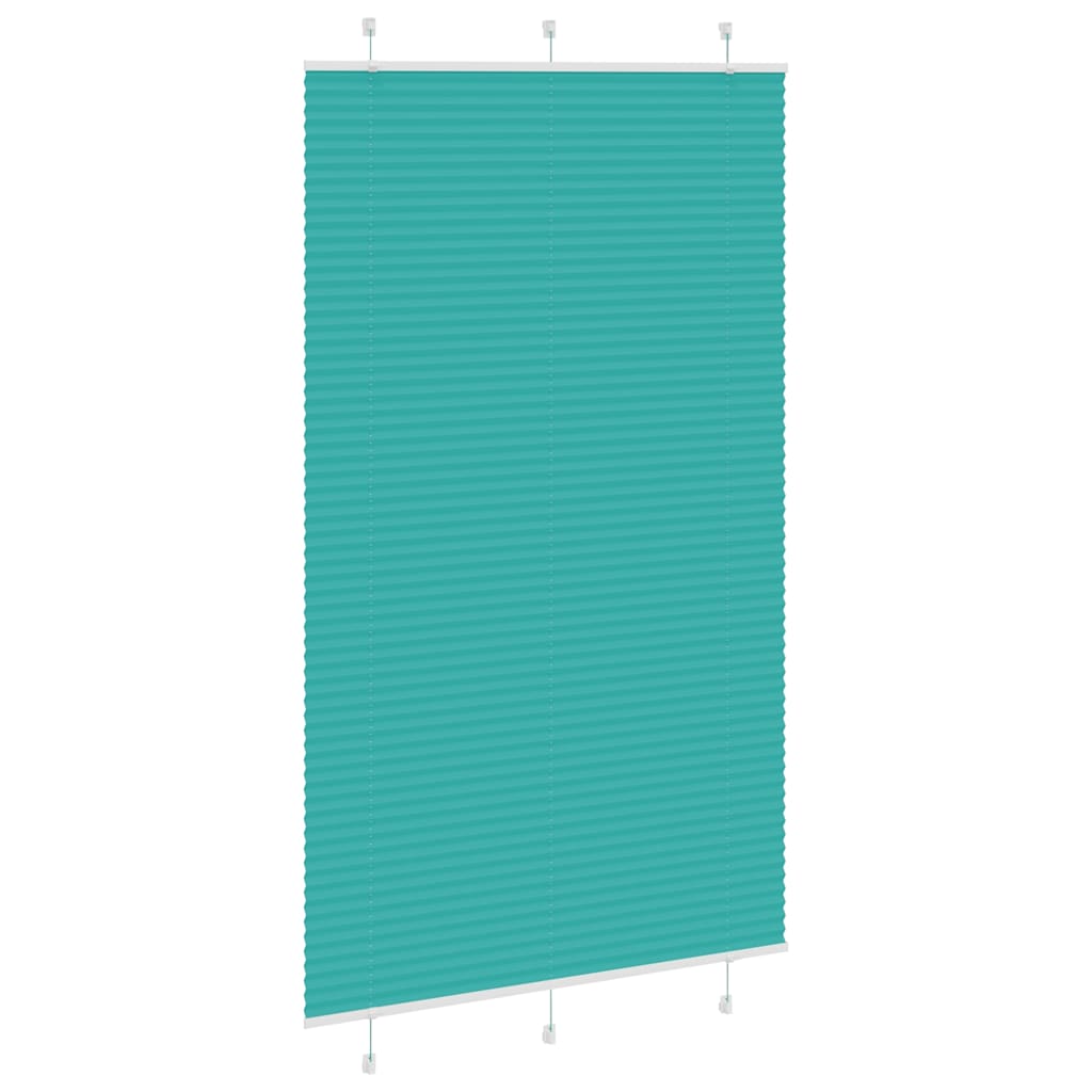 Vidaxx store enrouleur plissé 120x200cm largeur de tissu 119,4cm vert pétrole