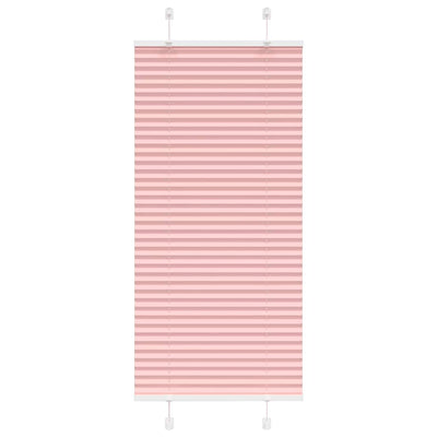 Vidaxx store enrouleur plissé 55x100 cm largeur de tissu 54,4 cm polyester rose
