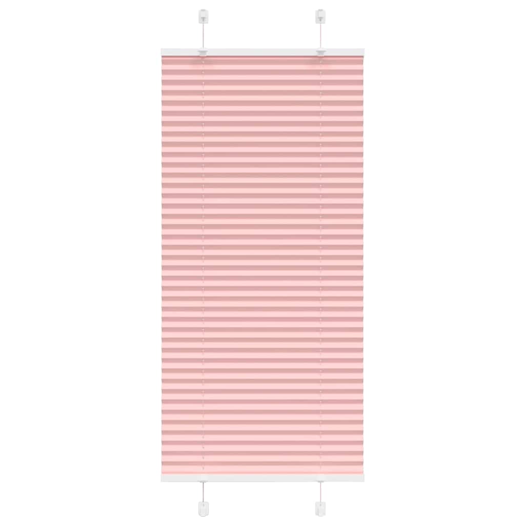 Vidaxx store enrouleur plissé 60x100 cm largeur de tissu 59,4 cm polyester rose