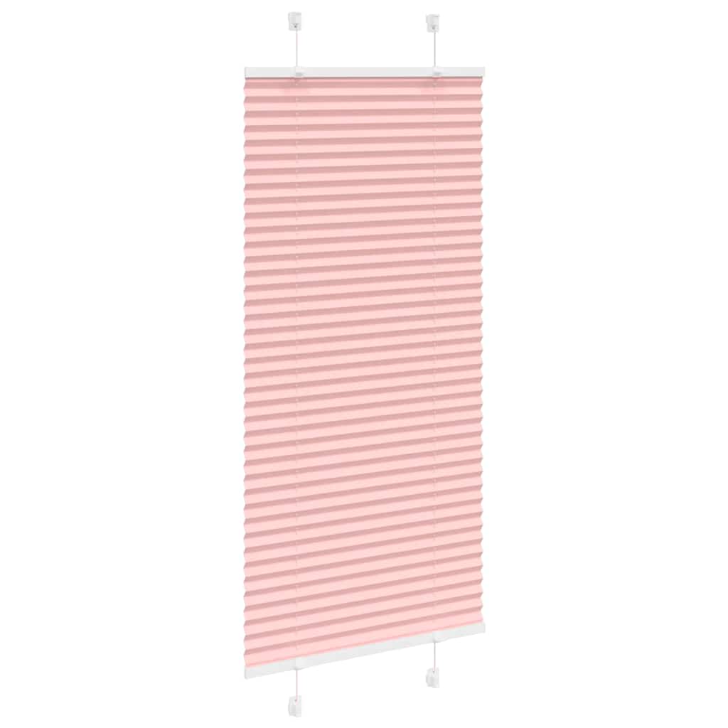 Vidaxx store enrouleur plissé 65x100 cm largeur de tissu 64,4 cm polyester rose