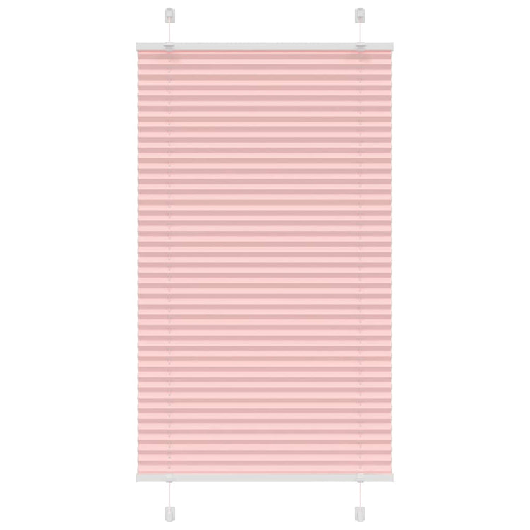 Vidaxx store enrouleur plissé 75x100 cm largeur de tissu 74,4 cm polyester rose