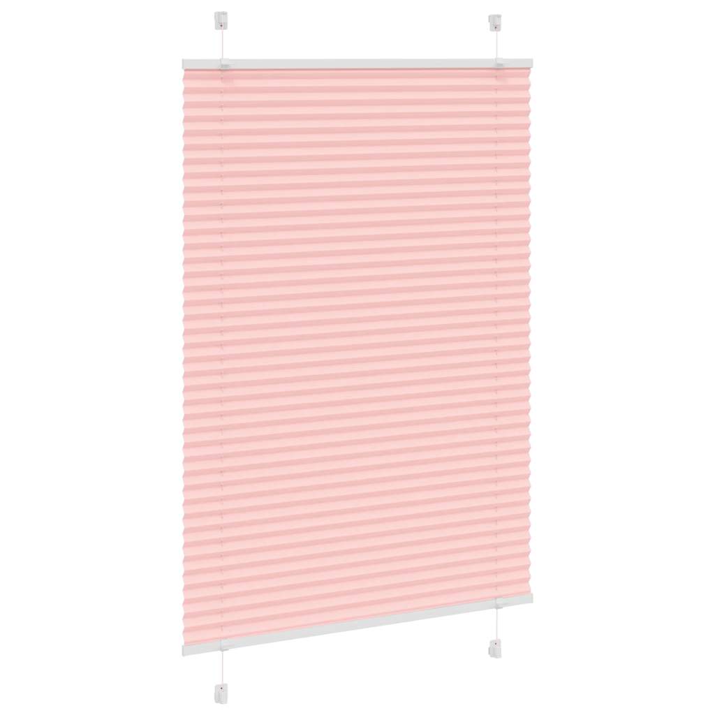 Vidaxx store enrouleur plissé 85x100 cm largeur de tissu 84,4 cm polyester rose