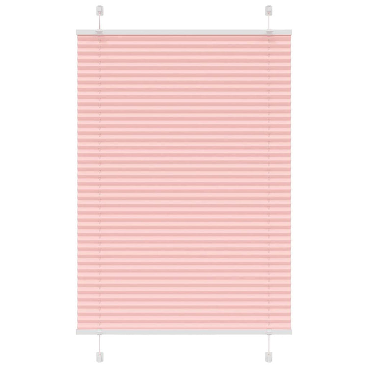 Vidaxx store enrouleur plissé 90x100 cm largeur de tissu 89,4 cm polyester rose