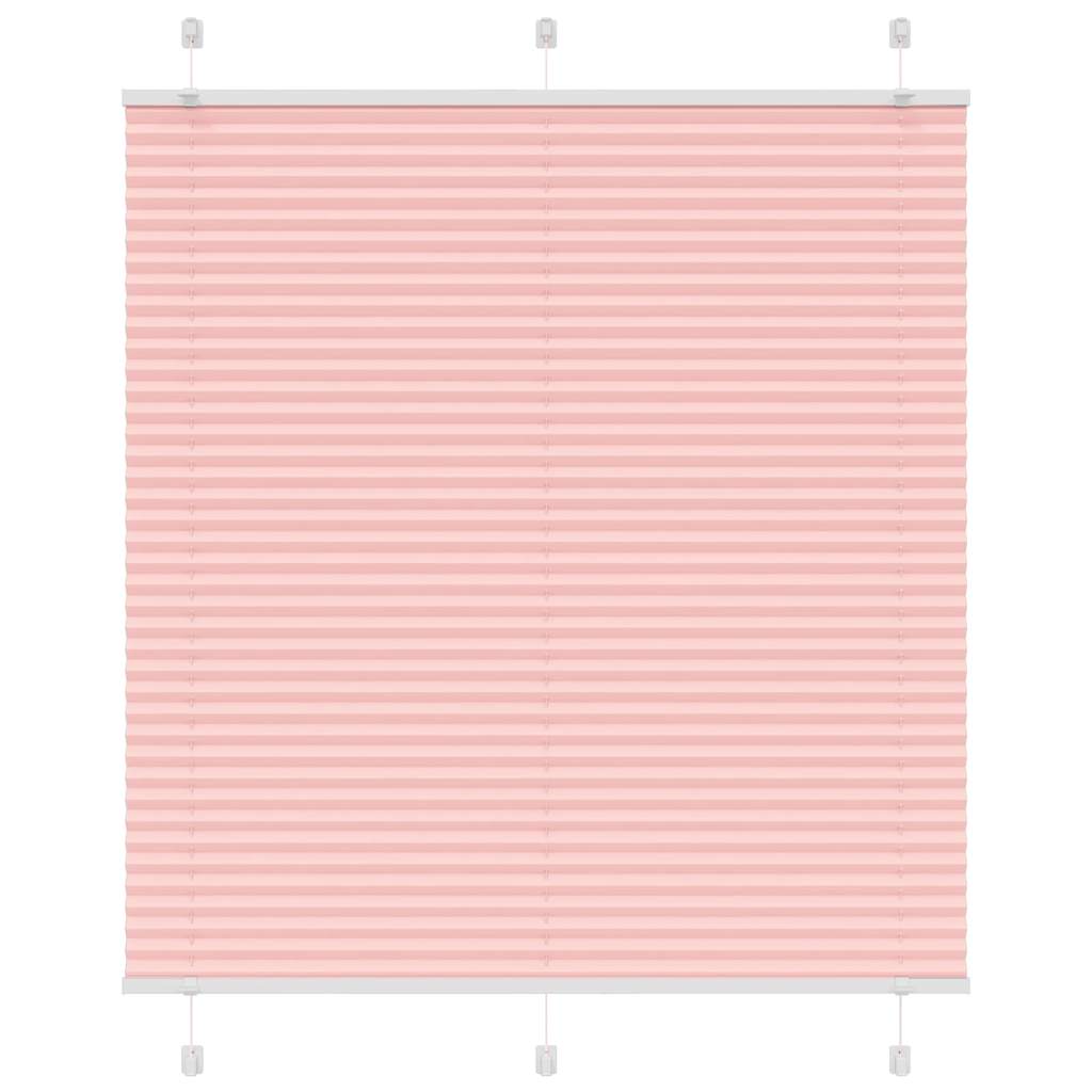 Vidaxx store enrouleur plissé 115x100cm largeur du tissu 114,4cm polyester rose