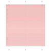 Vidaxx store enrouleur plissé 120x100cm largeur du tissu 119,4cm polyester rose