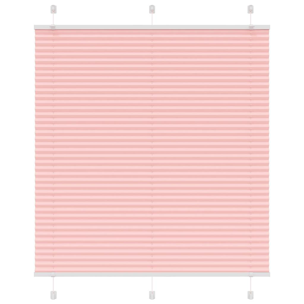 Vidaxx store enrouleur plissé 120x100cm largeur du tissu 119,4cm polyester rose
