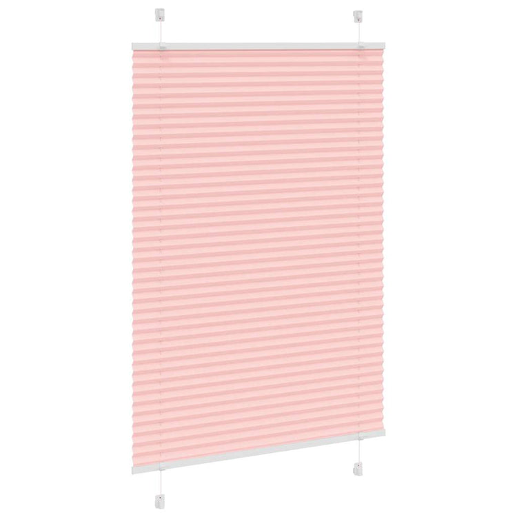 Vidaxx store enrouleur plissé 100x150 cm largeur de tissu 99,4 cm polyester rose