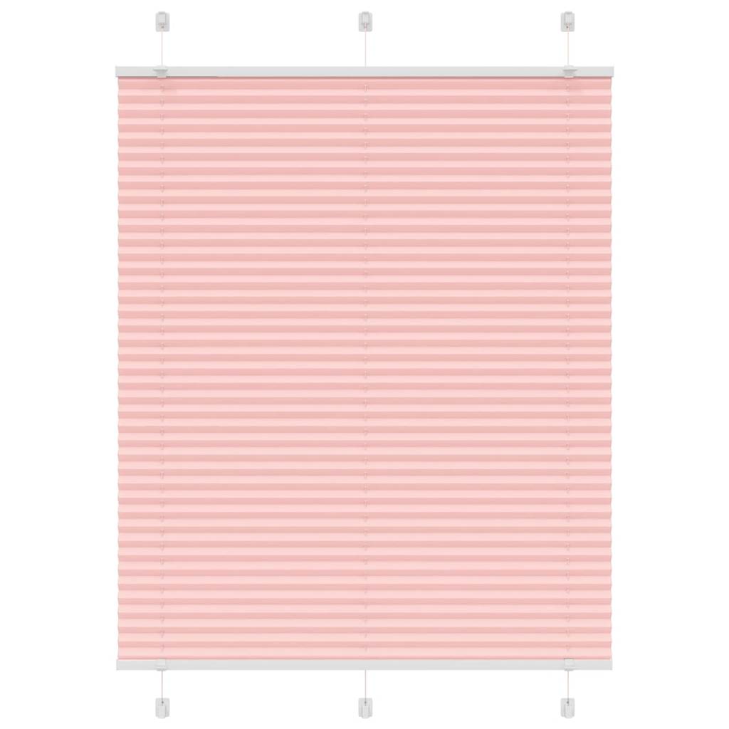 Vidaxx store enrouleur plissé 105x150cm largeur de tissu 104,4cm polyester rose
