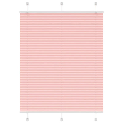 Vidaxx store enrouleur plissé 105x150cm largeur de tissu 104,4cm polyester rose