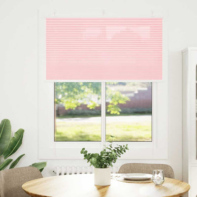 Vidaxx store enrouleur plissé 105x150cm largeur de tissu 104,4cm polyester rose