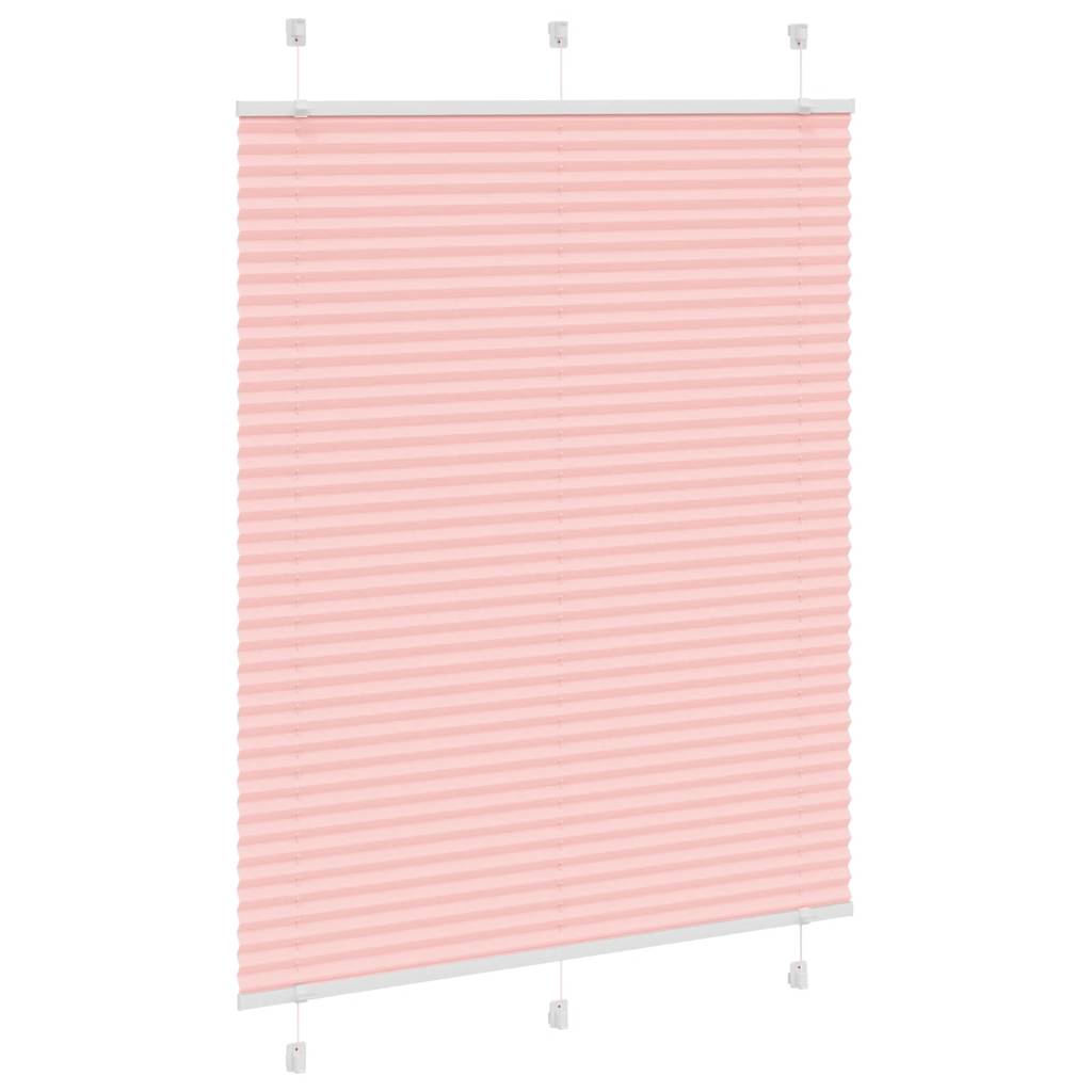 Vidaxx store enrouleur plissé 105x150cm largeur de tissu 104,4cm polyester rose