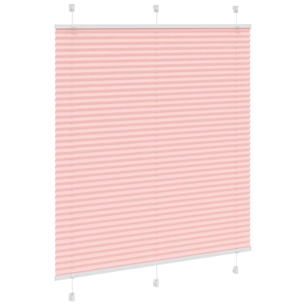 Vidaxx store enrouleur plissé 115x150cm largeur du tissu 114,4cm polyester rose