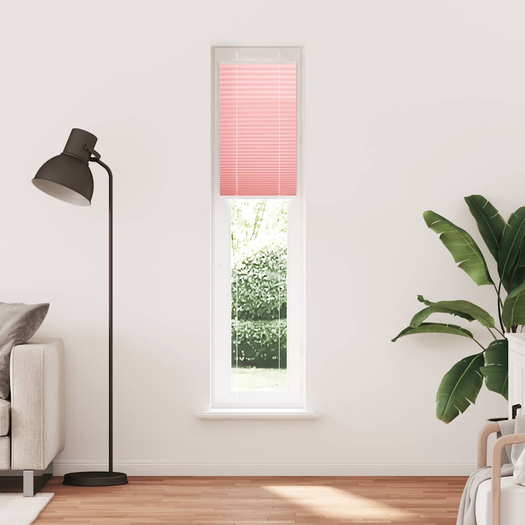 Vidaxx store enrouleur plissé 50x200 cm largeur de tissu 49,4 cm polyester rose
