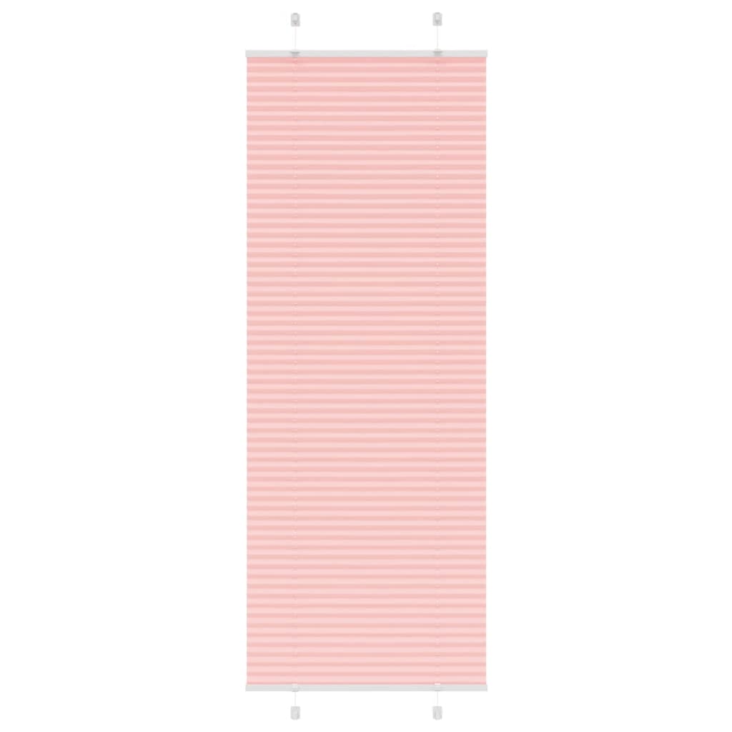 Vidaxx store enrouleur plissé 70x200 cm largeur de tissu 69,4 cm polyester rose