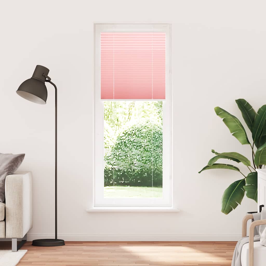 Vidaxx store enrouleur plissé 70x200 cm largeur de tissu 69,4 cm polyester rose