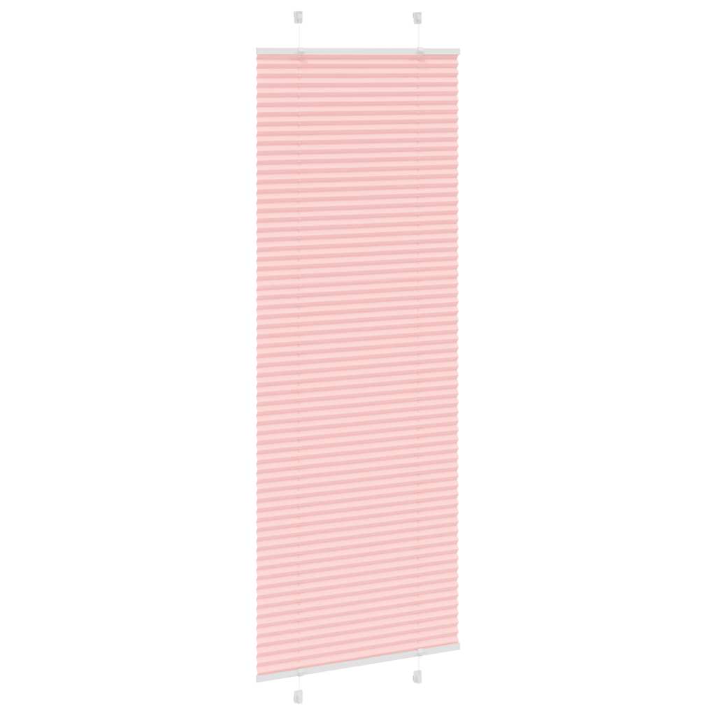 Vidaxx store enrouleur plissé 70x200 cm largeur de tissu 69,4 cm polyester rose