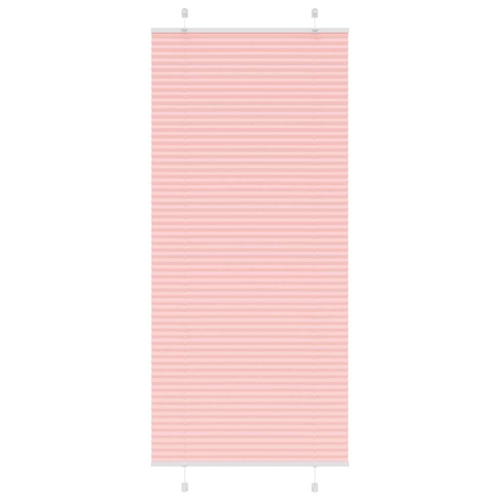 Vidaxx store enrouleur plissé 95x200 cm largeur de tissu 94,4 cm polyester rose