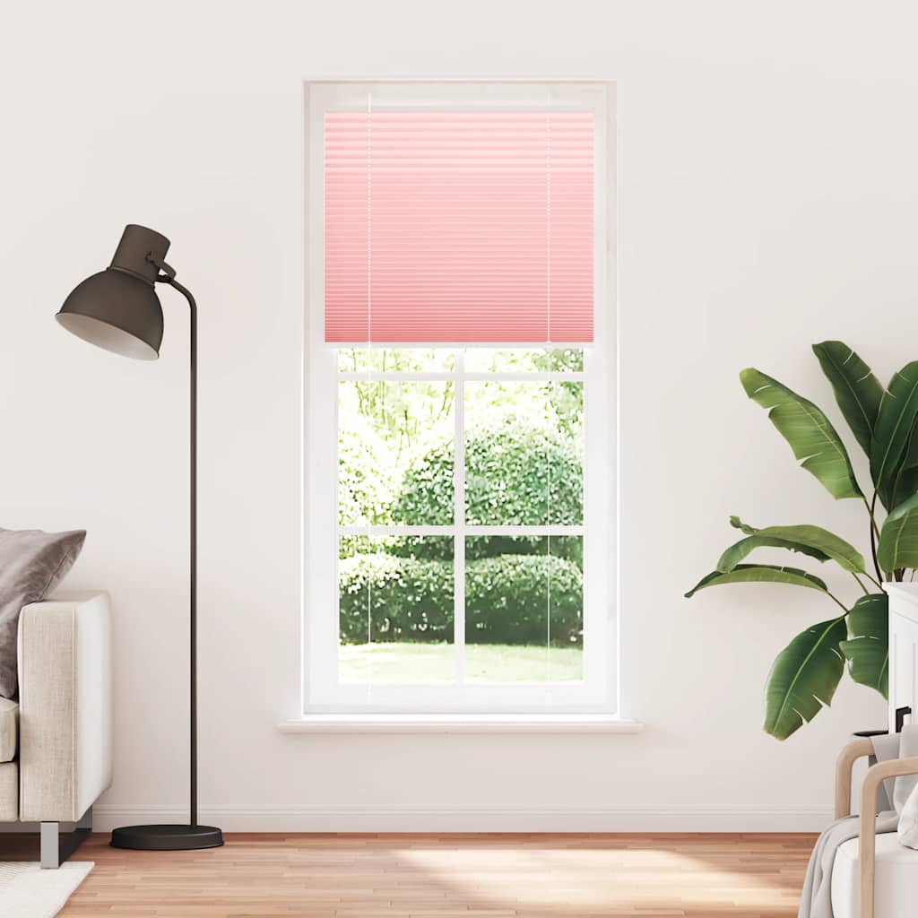 Vidaxx store enrouleur plissé 95x200 cm largeur de tissu 94,4 cm polyester rose