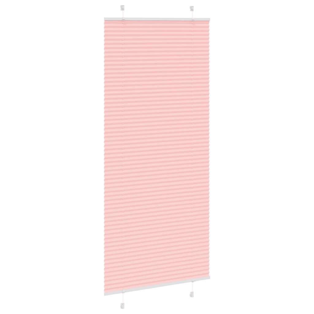 Vidaxx store enrouleur plissé 95x200 cm largeur de tissu 94,4 cm polyester rose