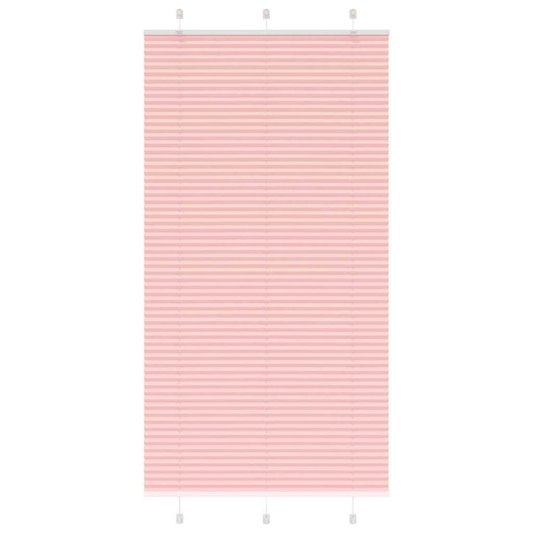 Vidaxx store enrouleur plissé 105x200cm largeur de tissu 104,4cm polyester rose