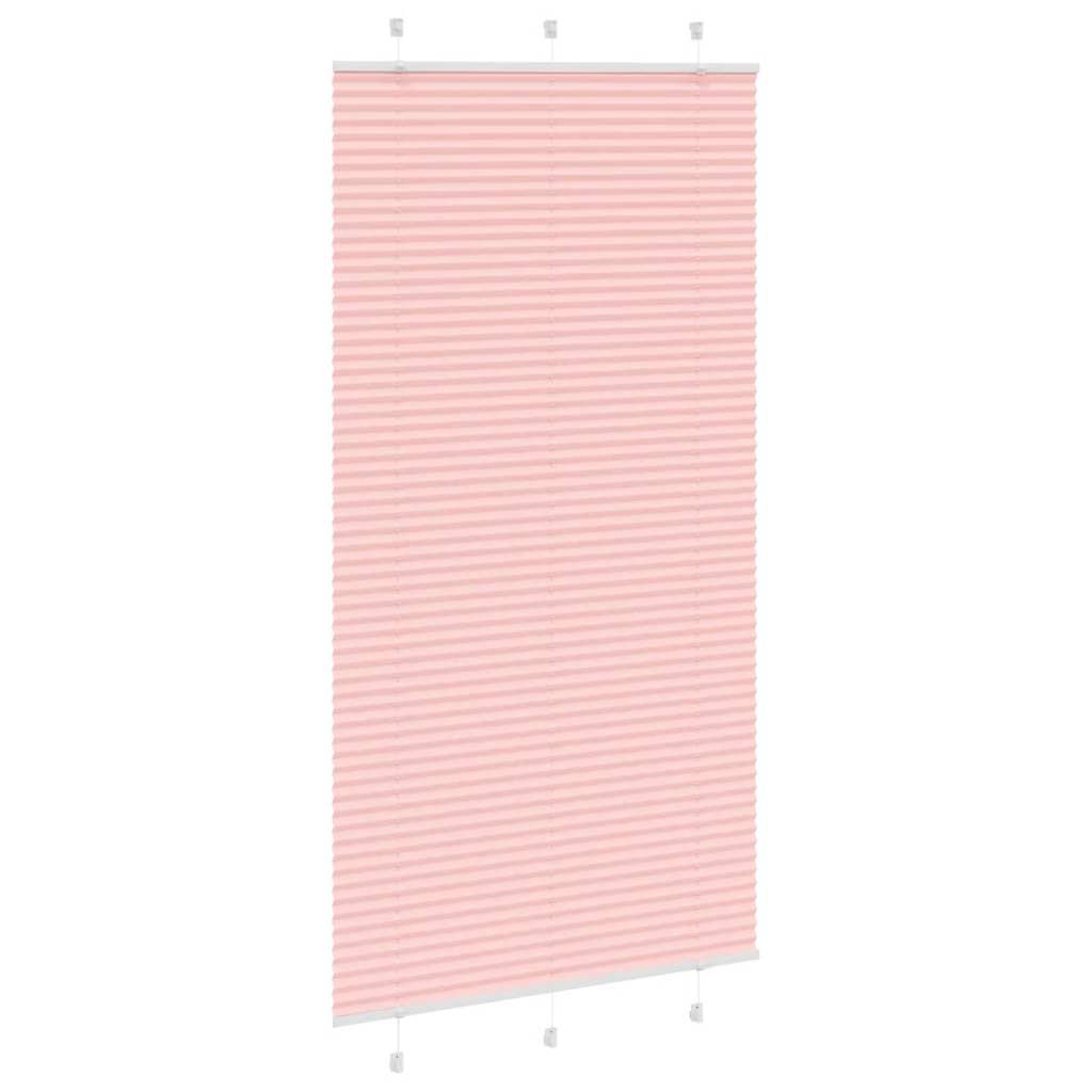 Vidaxx store enrouleur plissé 105x200cm largeur de tissu 104,4cm polyester rose