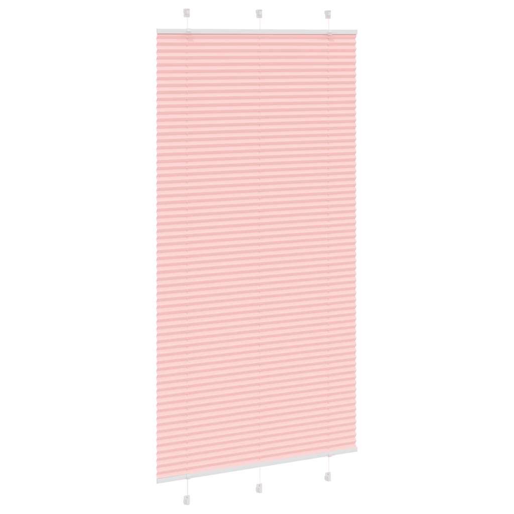 Vidaxx store enrouleur plissé 110x200cm largeur de tissu 109,4cm polyester rose