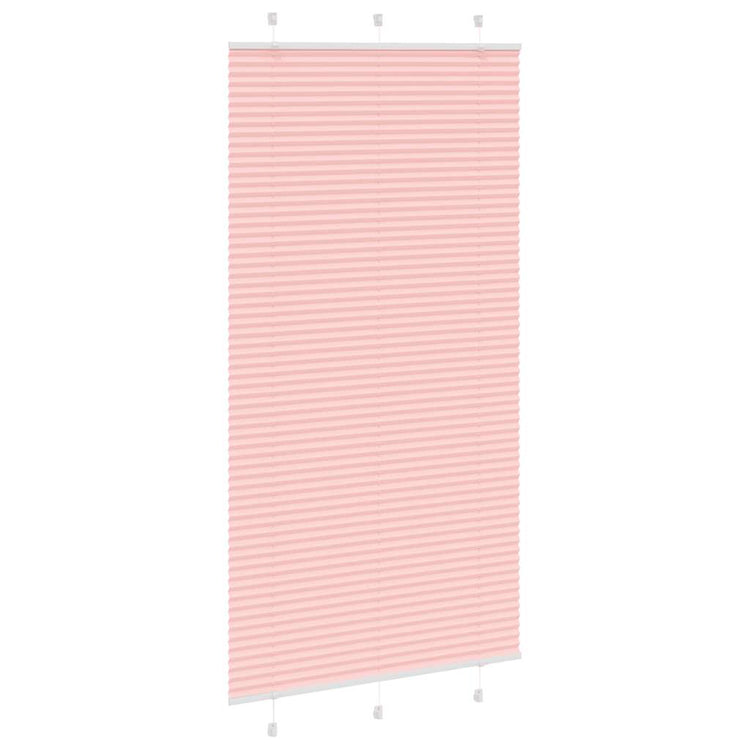 Vidaxx store enrouleur plissé 110x200cm largeur de tissu 109,4cm polyester rose