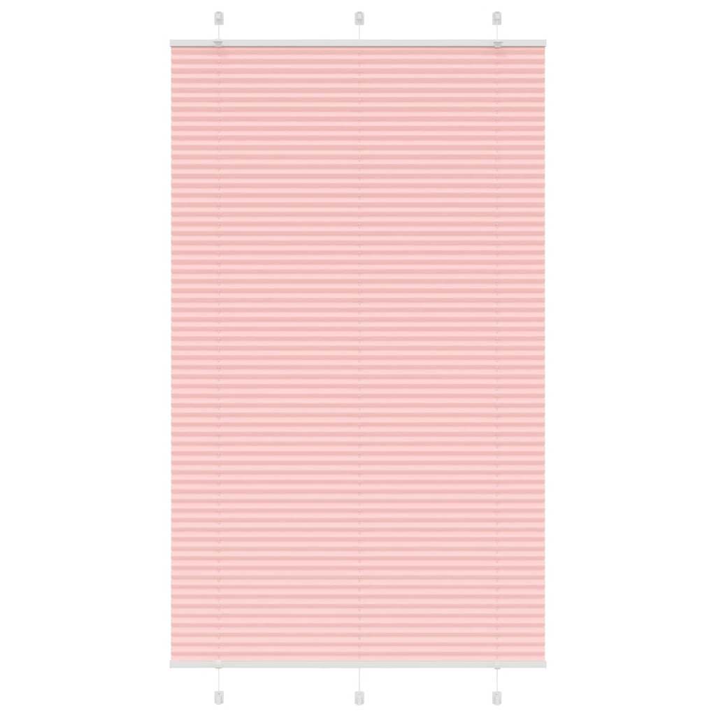Vidaxx store enrouleur plissé 115x200cm largeur du tissu 114,4cm polyester rose