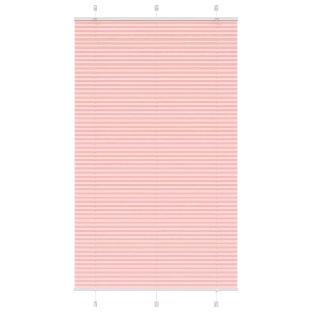Vidaxx store enrouleur plissé 120x200cm largeur du tissu 119,4cm polyester rose
