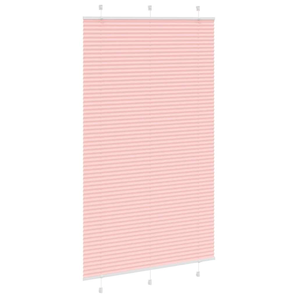 Vidaxx store enrouleur plissé 120x200cm largeur du tissu 119,4cm polyester rose