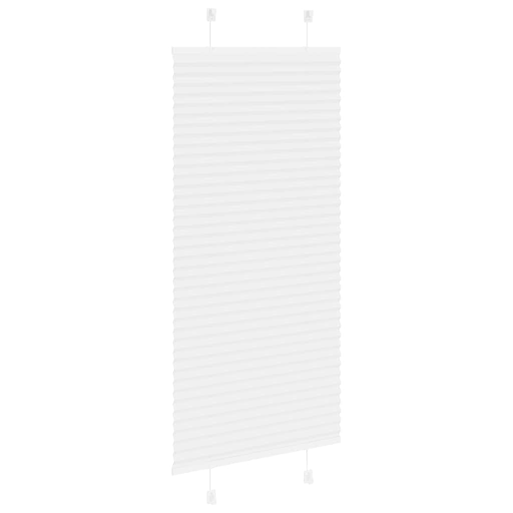Vidaxx store enrouleur plissé 55x100 cm largeur de tissu 54,4 cm polyester blanc
